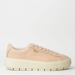 Tênis Puma Platform Trace Soft WN S Creme Marshmallow 36964201 Tênis Puma Platform Trace Soft WN S Creme Marshmallow 36964201
