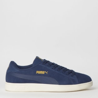 Tênis Puma Smash V2 Marinho Dourado 36714724 Tênis Puma Smash V2 Marinho Dourado 36714724