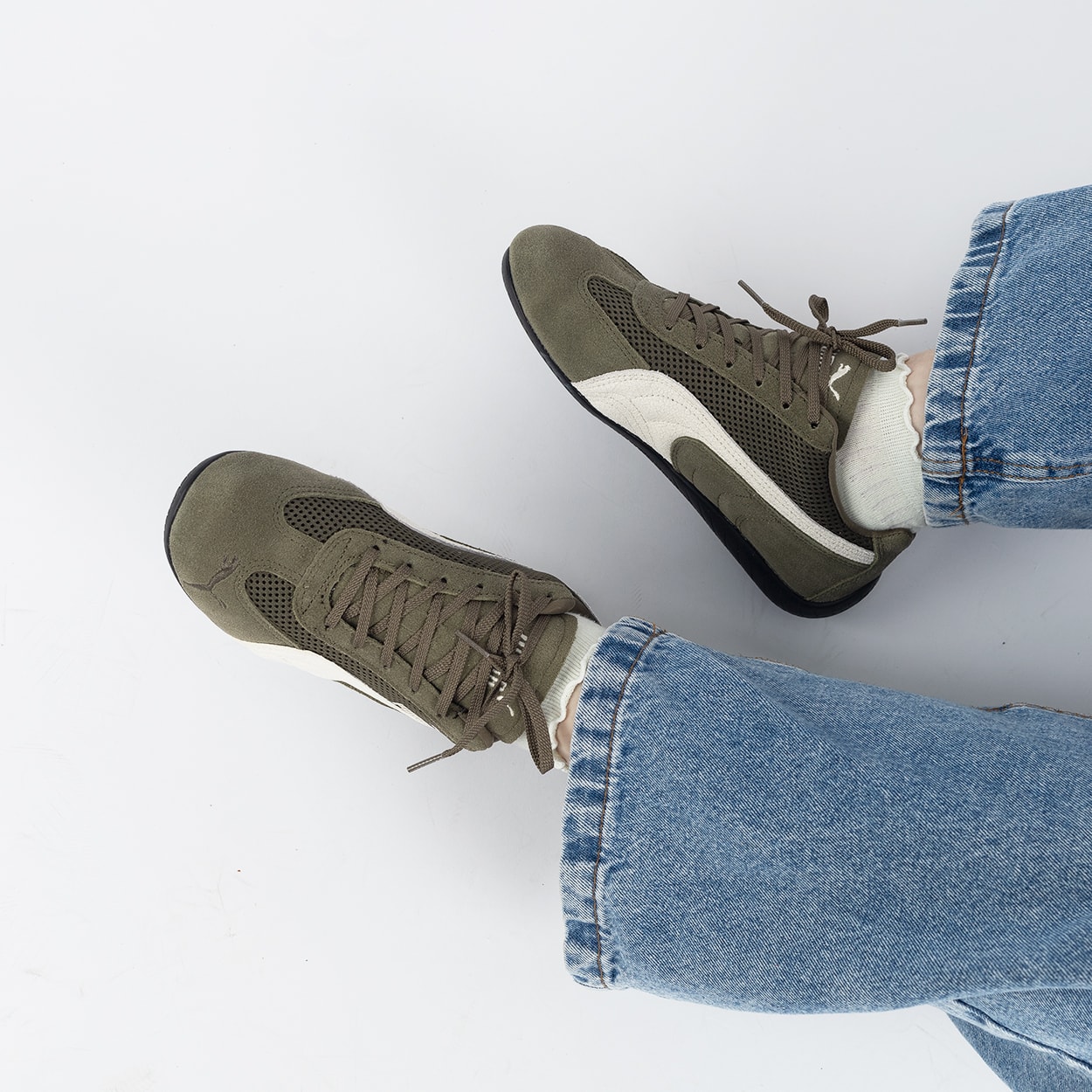 Tênis Puma Speedcat Mesh Loden Green Warm White 404370-02