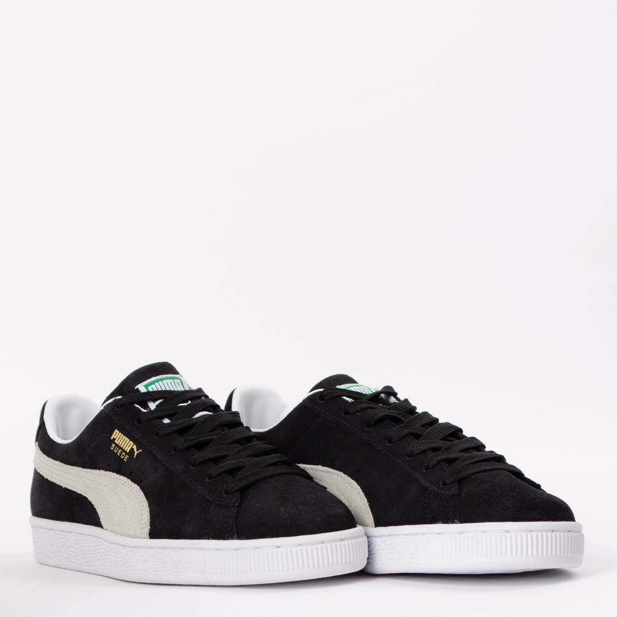 puma suede preto e marrom