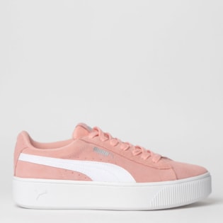 Tênis Puma Vikky Stacked SD Pêssego Branco 36914407 Tênis Puma Vikky Stacked SD Pêssego Branco 36914407