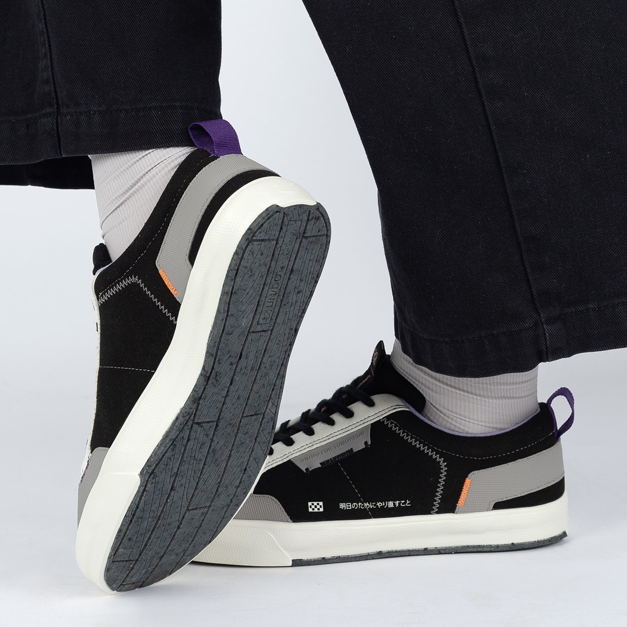 nununu Tênis Undo Nuven 2.1 Grey Black PMUFT001005