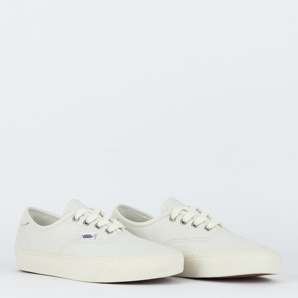 スニーカー ^VANS^ Authentic Luxe Blanc VN000CZKOUN1 Authentic Lux Leather Shoes in White| Vans DK