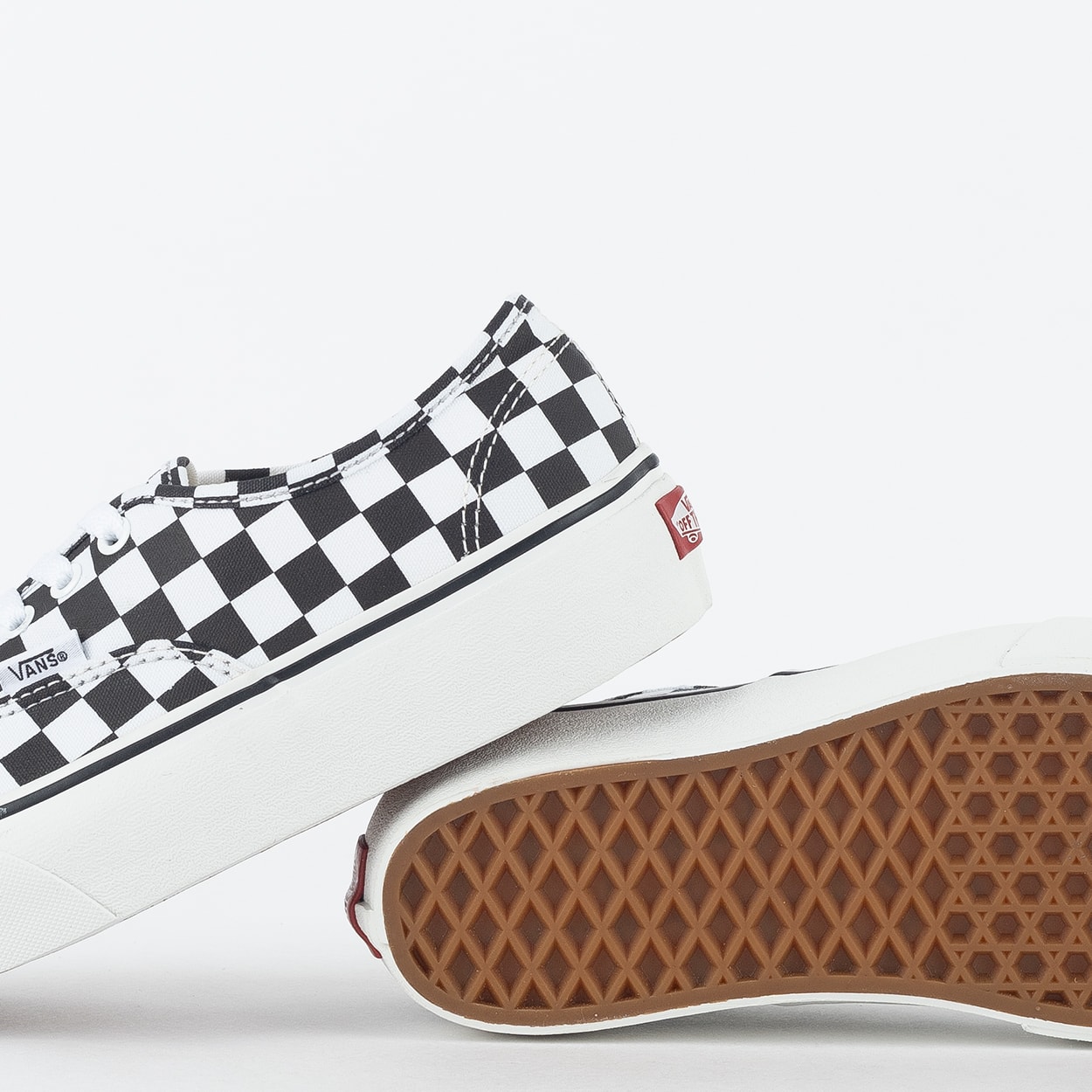 Vans authentic shop platform checkerboard