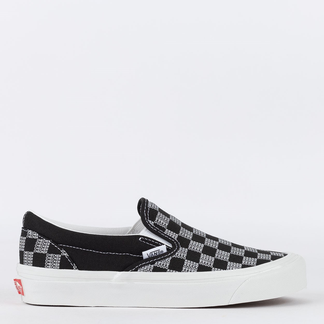 vans checkered all black