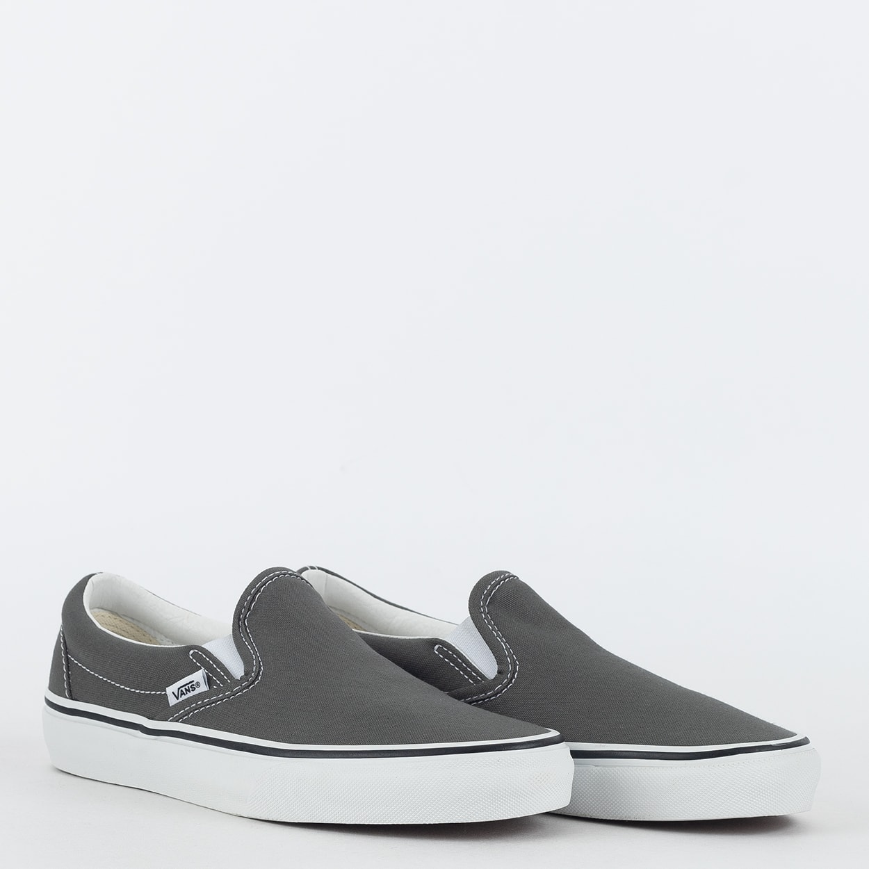 Vans classic best sale slip on charcoal