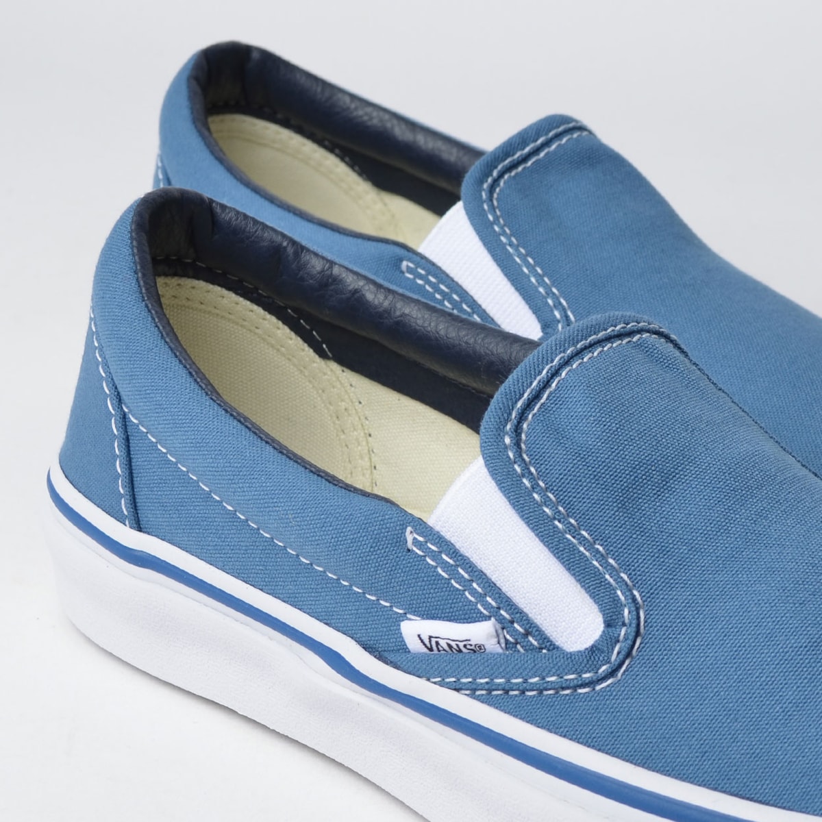 Vans slip ons dark blue Clearance