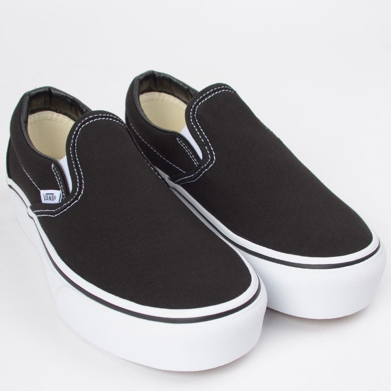 T nis Vans Classic Slip On Platform Black VN00018EBLK