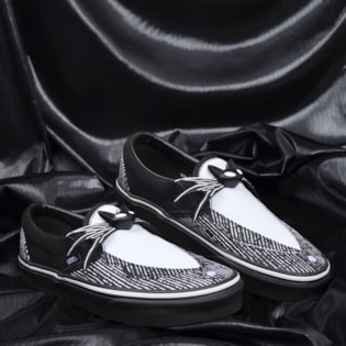 Tênis Vans Classic Slip On The Nightmare Before Christimas Jack Nightmare VN0A4BV3T4V Tênis Vans Classic Slip On The Nightmare Before Christimas Jack Nightmare VN0A4BV3T4V