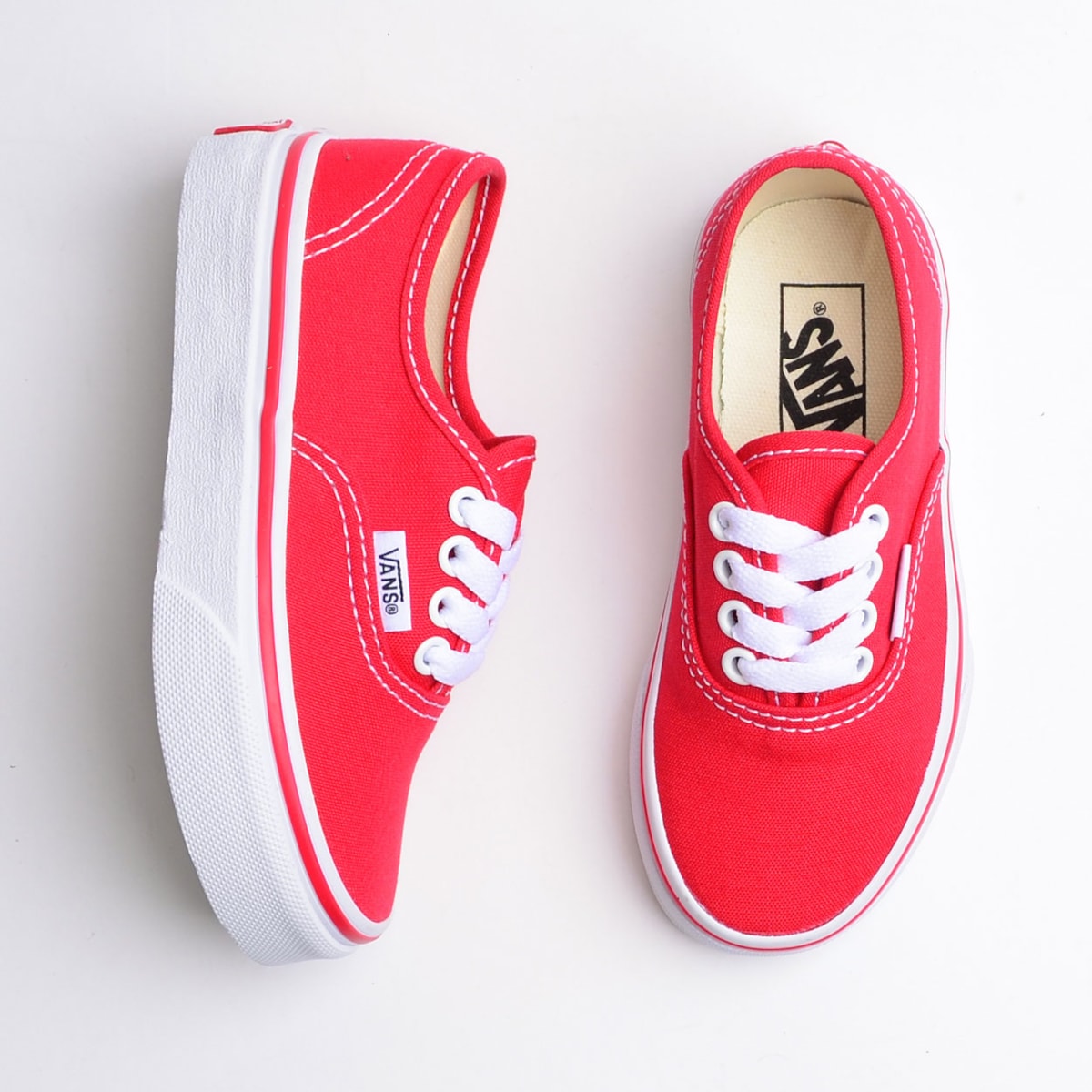 Vans Masculino Vans Infantil Vermelho Tênis Vans Kids Authentic