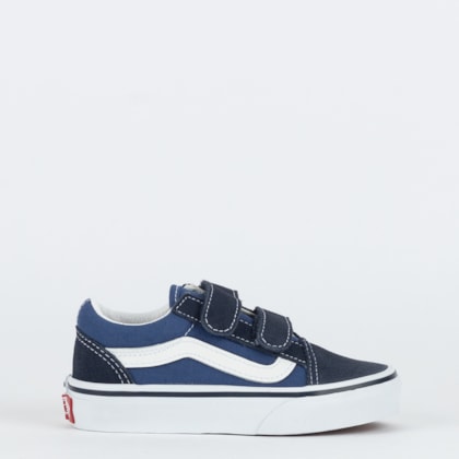 Tênis Vans Kids Old Skool V Navy True White VN000VHENWD