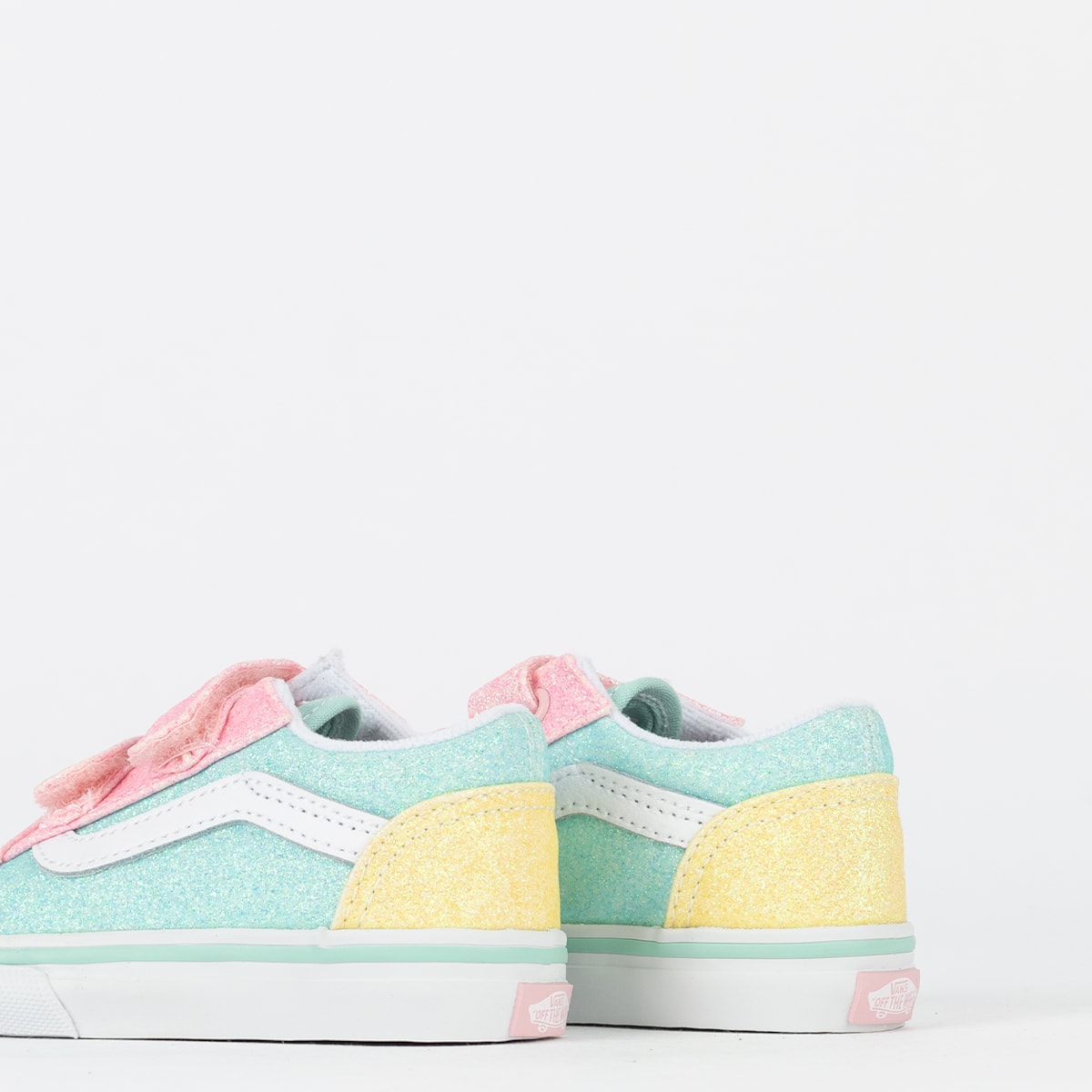 Tênis Vans Kids Old Skool V Pastel Glitter Pastel Multi VN000CS6ZQP