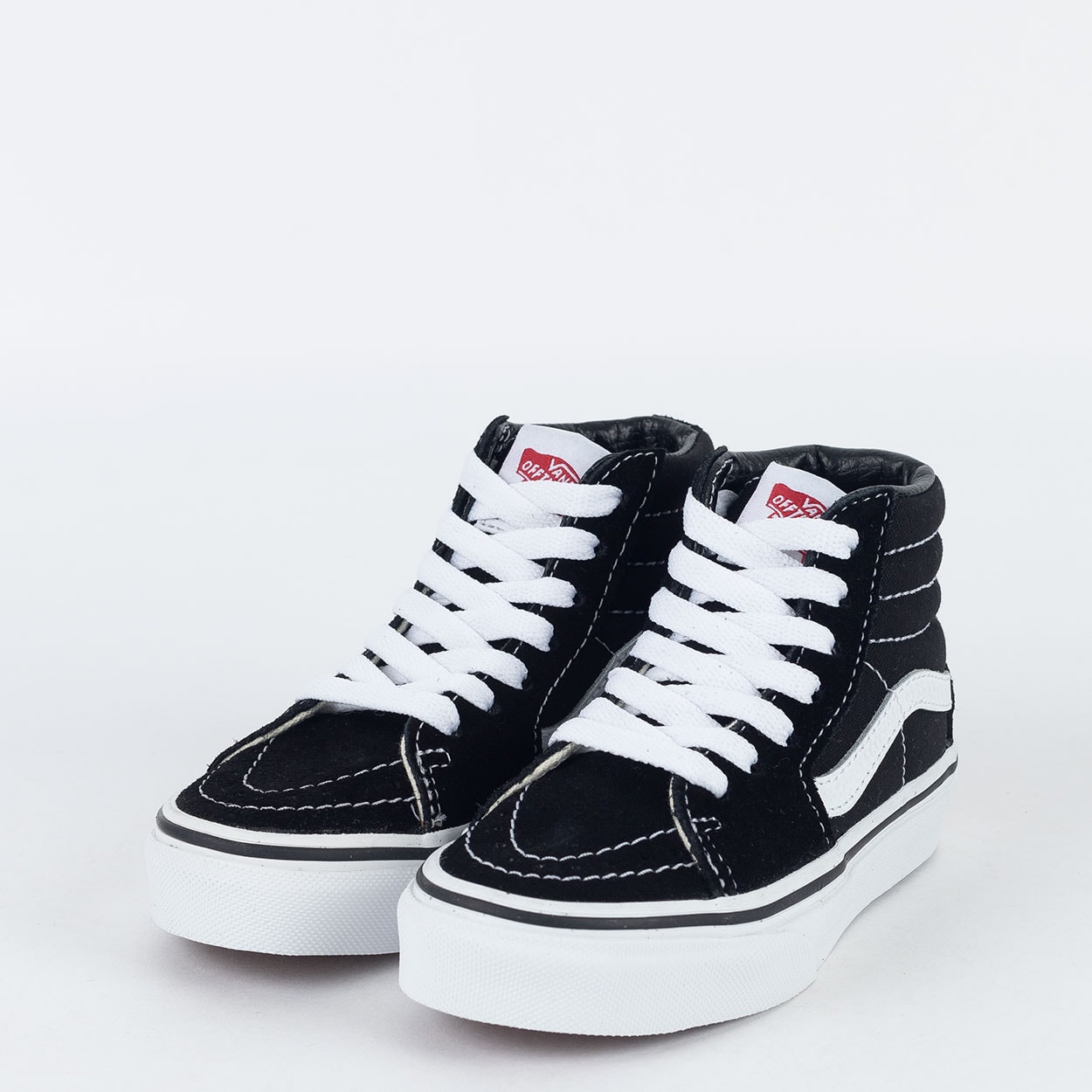 Kids high top sales black vans