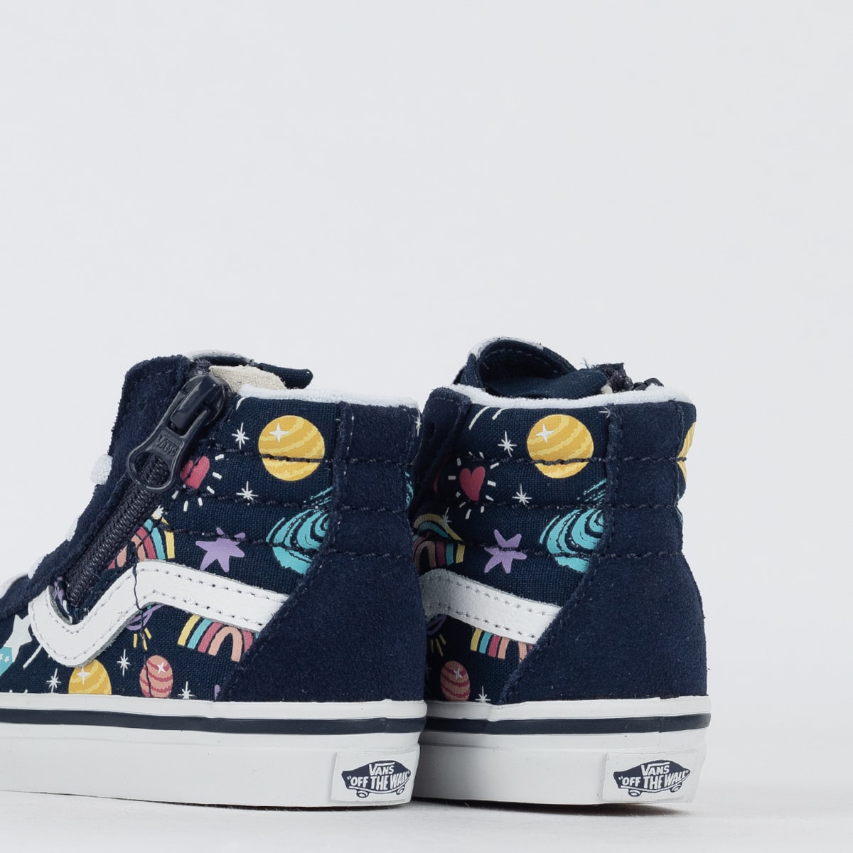 Tênis Vans Kids Sk8-Hi Reissue Side Zip Glow Galaxy Navy VN0007Q3NVY