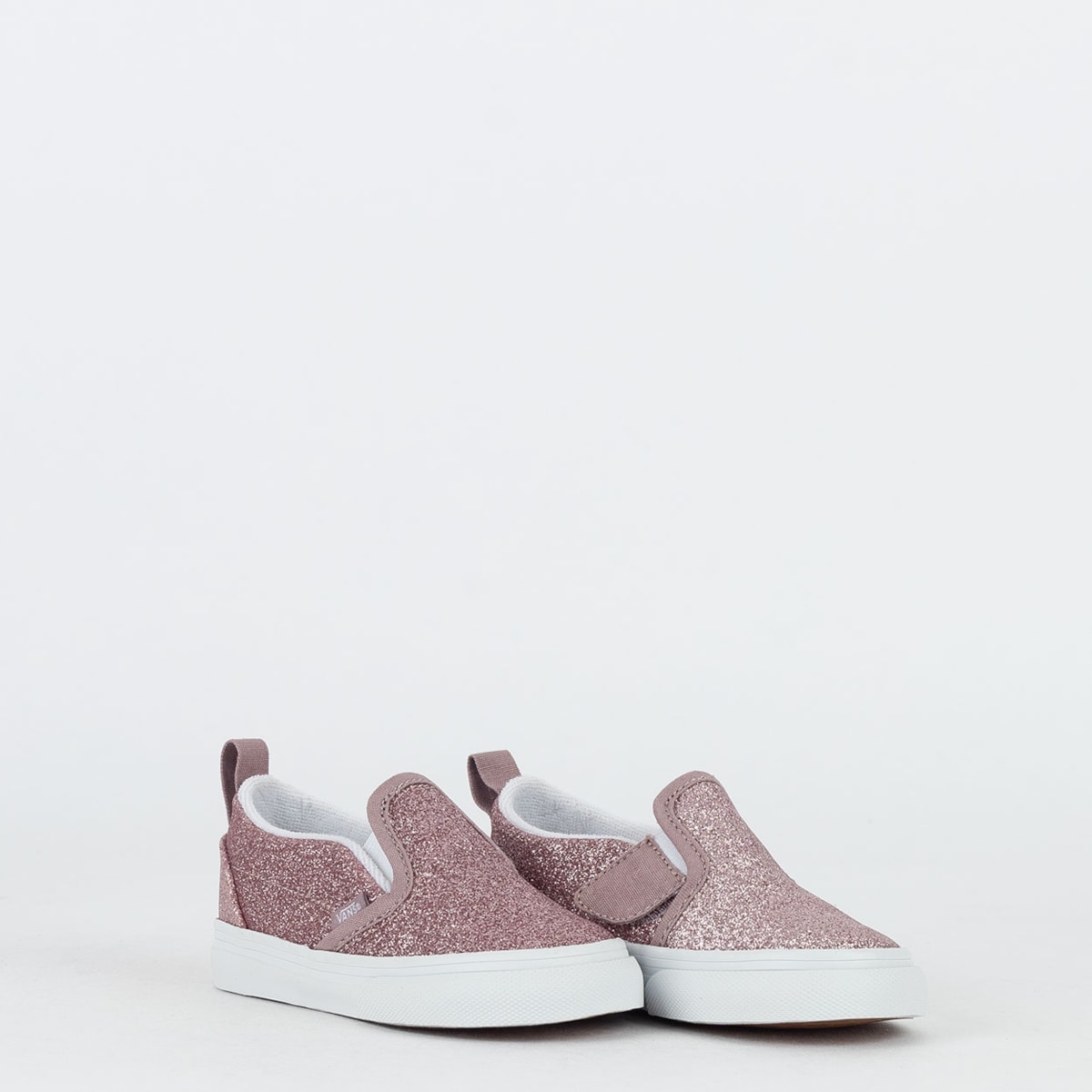 Tênis Vans Kids Slip-On V Glitter Rose Gold VN000D0TFSL