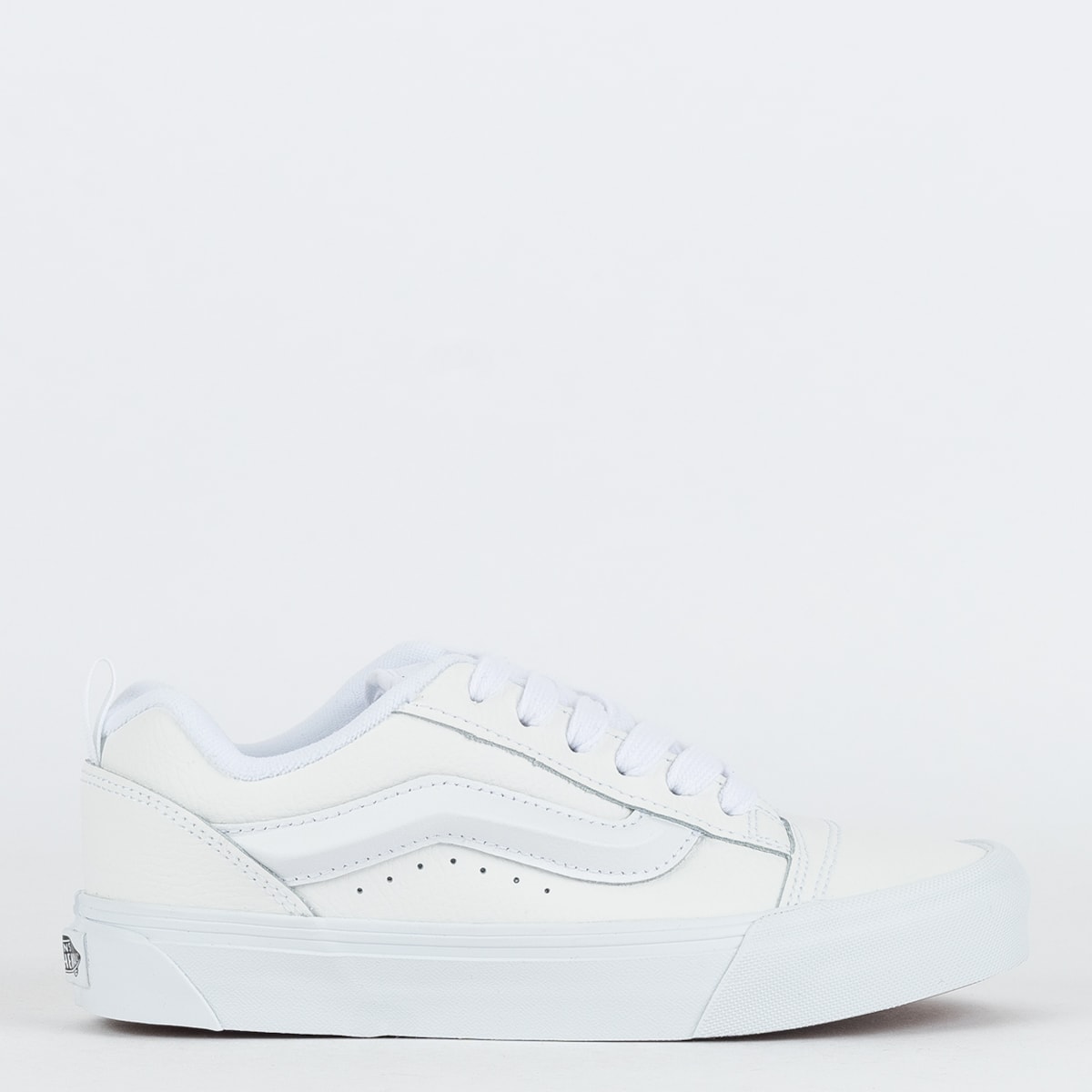Couro Tenis Vans Feminino Old Skool Branco Tênis Vans Knu Skool