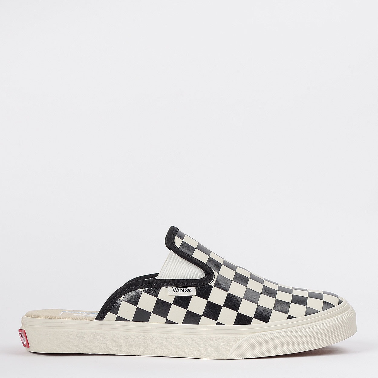 vans leather checkerboard mule sf