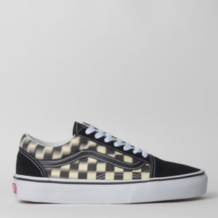 Tênis Vans Old Skool Blur Check Black Classic White VNBA38G1VJM Tênis Vans Old Skool Blur Check Black Classic White VNBA38G1VJM