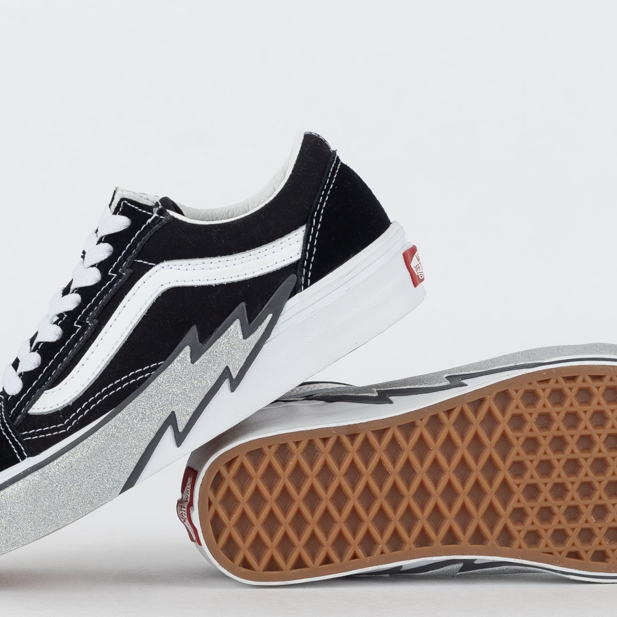 Tênis Vans Old Skool Bolt Glitter Sidewall Black VN0009Q5BM8