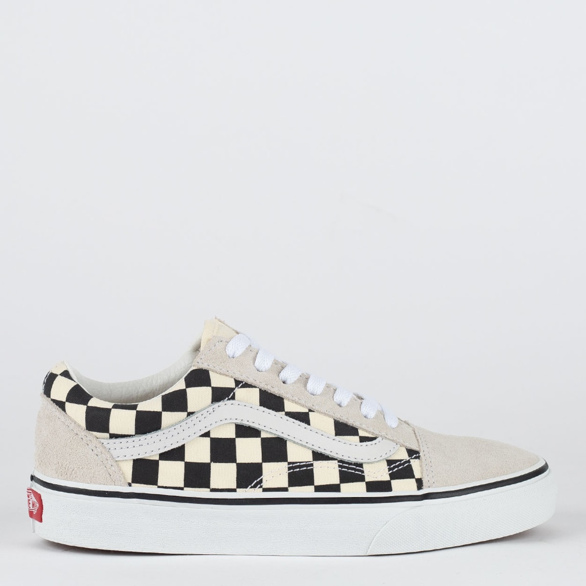 Tênis Vans Old Skool Checkerboard White Black VN0A38G127K
