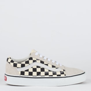 Tênis Vans Old Skool Checkerboard White Black VN0A38G127KP Tênis Vans Old Skool Checkerboard White Black VN0A38G127KP