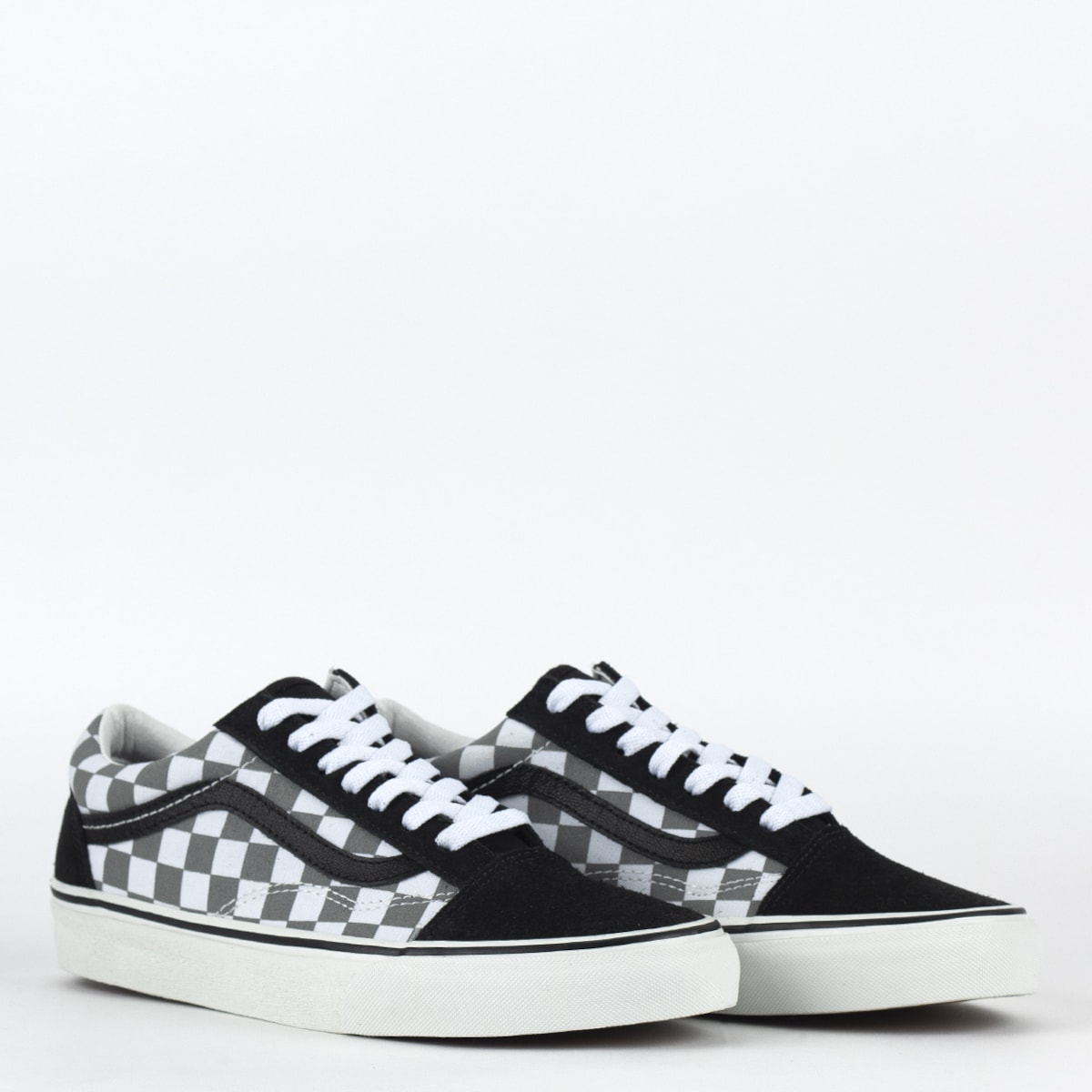 Vans Old Skool Cosmic Checkerboard Reflective Black Grey Sneakers  VN0A5JMIB9J