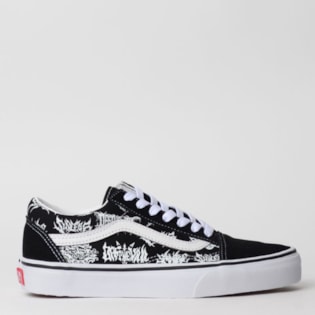 Tênis Vans Old Skool Forgotten Bones Black True White VN0A4BV5V8V Tênis Vans Old Skool Forgotten Bones Black True White VN0A4BV5V8V