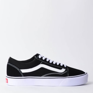 Tênis Vans Old Skool Lite Suede Canvas Black White VN0A2Z5WIJU Tênis Vans Old Skool Lite Suede Canvas Black White VN0A2Z5WIJU