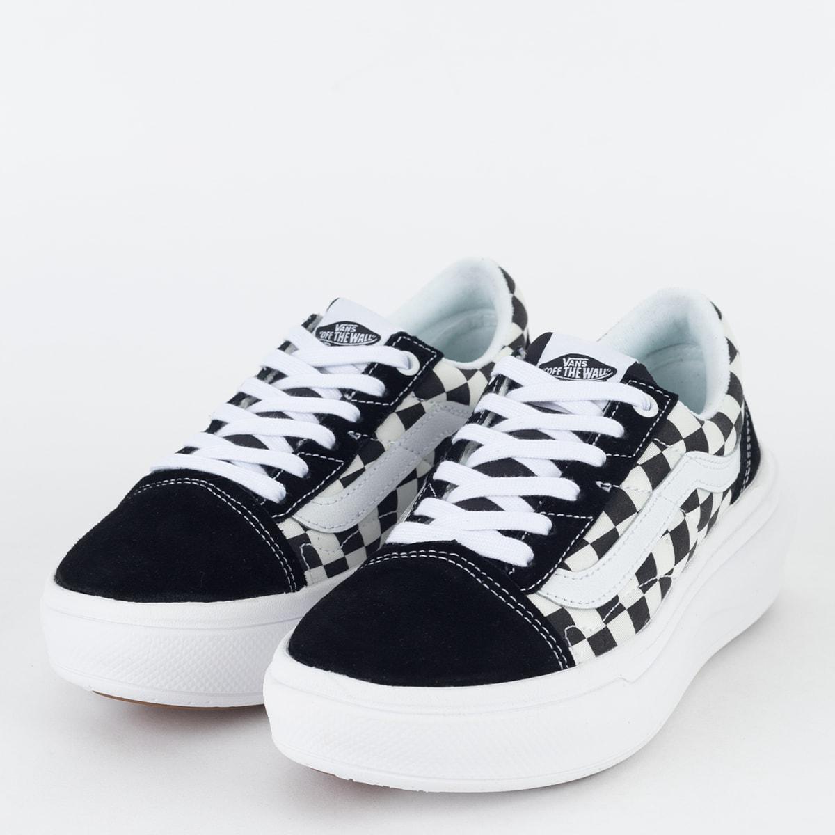 checkered platform old skool vans