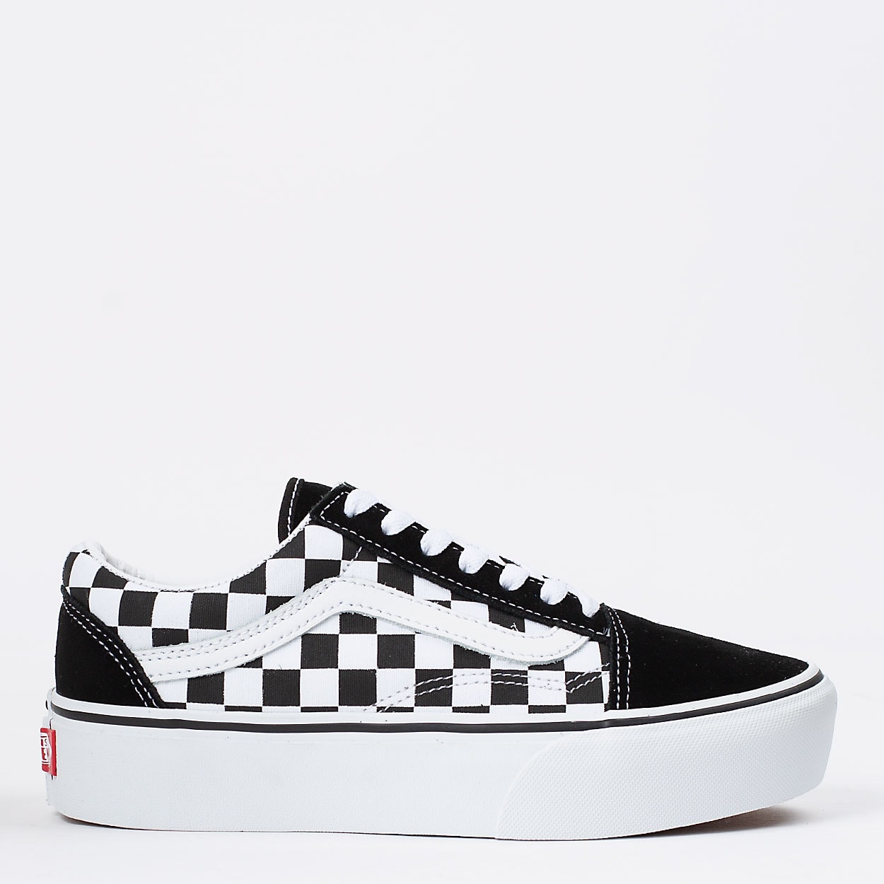 Tênis Vans Old Skool Platform Checkerboard Black True White VN0A3B3UHRK na  Loja Virus 41