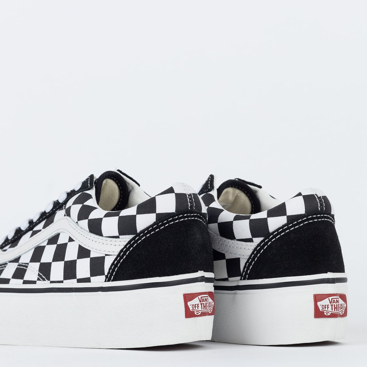Tênis Vans Old Skool Platform Checkerboard Black True White VN0A3B3UHRK