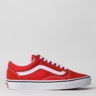 Tênis Vans Old Skool Racing Red True White VN0A4BV5JV6 Tênis Vans Old Skool Racing Red True White VN0A4BV5JV6