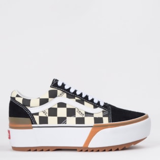 Tênis Vans Old Skool Stacked Checkerboard Multi True White VN0A4U15VLV Tênis Vans Old Skool Stacked Checkerboard Multi True White VN0A4U15VLV