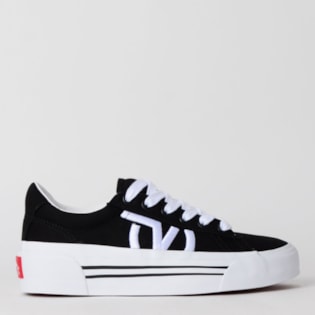 Tênis Vans Sid Ni Staple Black True White VN0A4BNFOS7 Tênis Vans Sid Ni Staple Black True White VN0A4BNFOS7