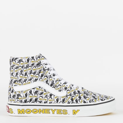 Tênis Vans Sk8 Hi Mooneyes True White Yellow VN0A7Q5N6M5
