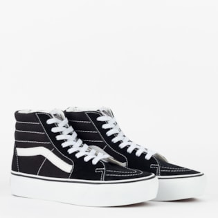 Tênis Vans Sk8 Hi Platform 2.0 Black True White VN0A3TKN6BT