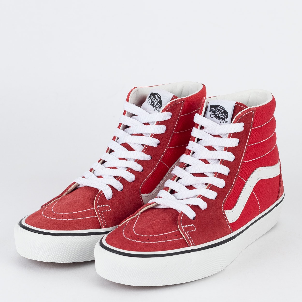 Tenis vans cano alto vermelho fashion