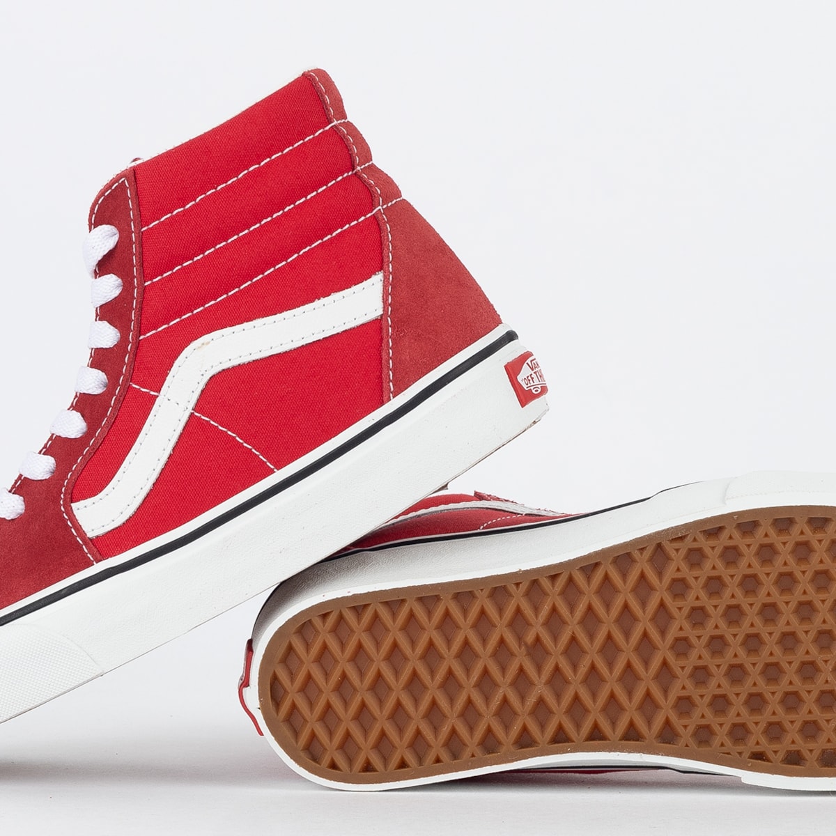 Tênis Vans Sk8 Hi Racing Red True White VN0A4BV6JV6