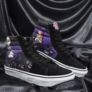 Tênis Vans Sk8 Hi The Nightmare Before Christimas Jacks Lament Nightmare VN0A4BV6T35 Tênis Vans Sk8 Hi The Nightmare Before Christimas Jacks Lament Nightmare VN0A4BV6T35