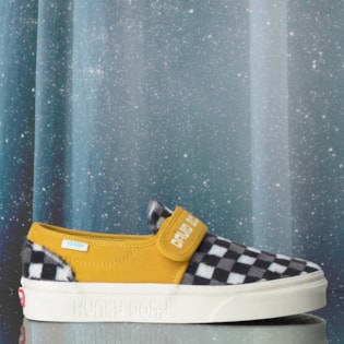 Tênis Vans Slip On 47 V David Bowie Hunky Dory Black White VN0A3WM4VSXP Tênis Vans Slip On 47 V David Bowie Hunky Dory Black White VN0A3WM4VSXP