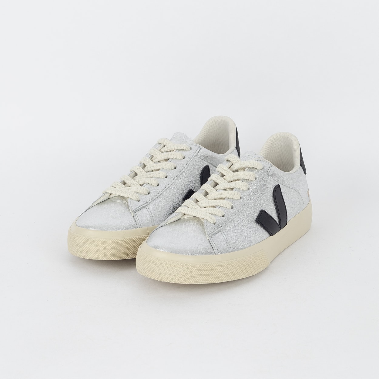 Tênis Veja Campo Leather Silver Black CP0520786