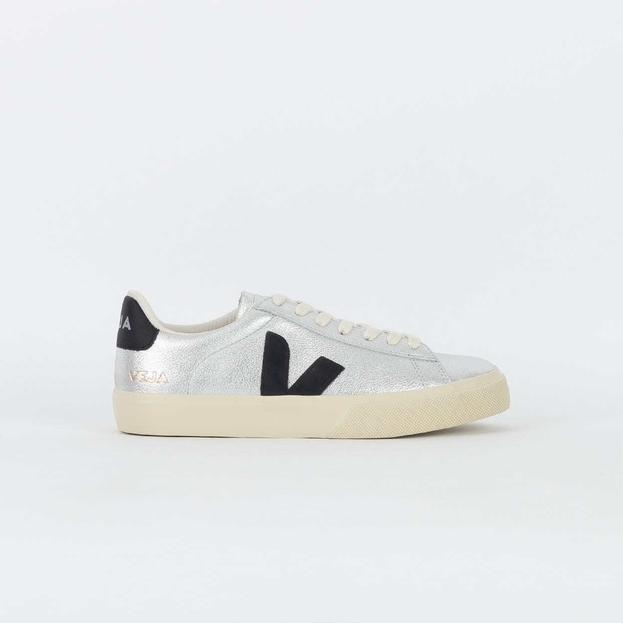 Tênis Veja Campo Leather Silver Black CP0520786