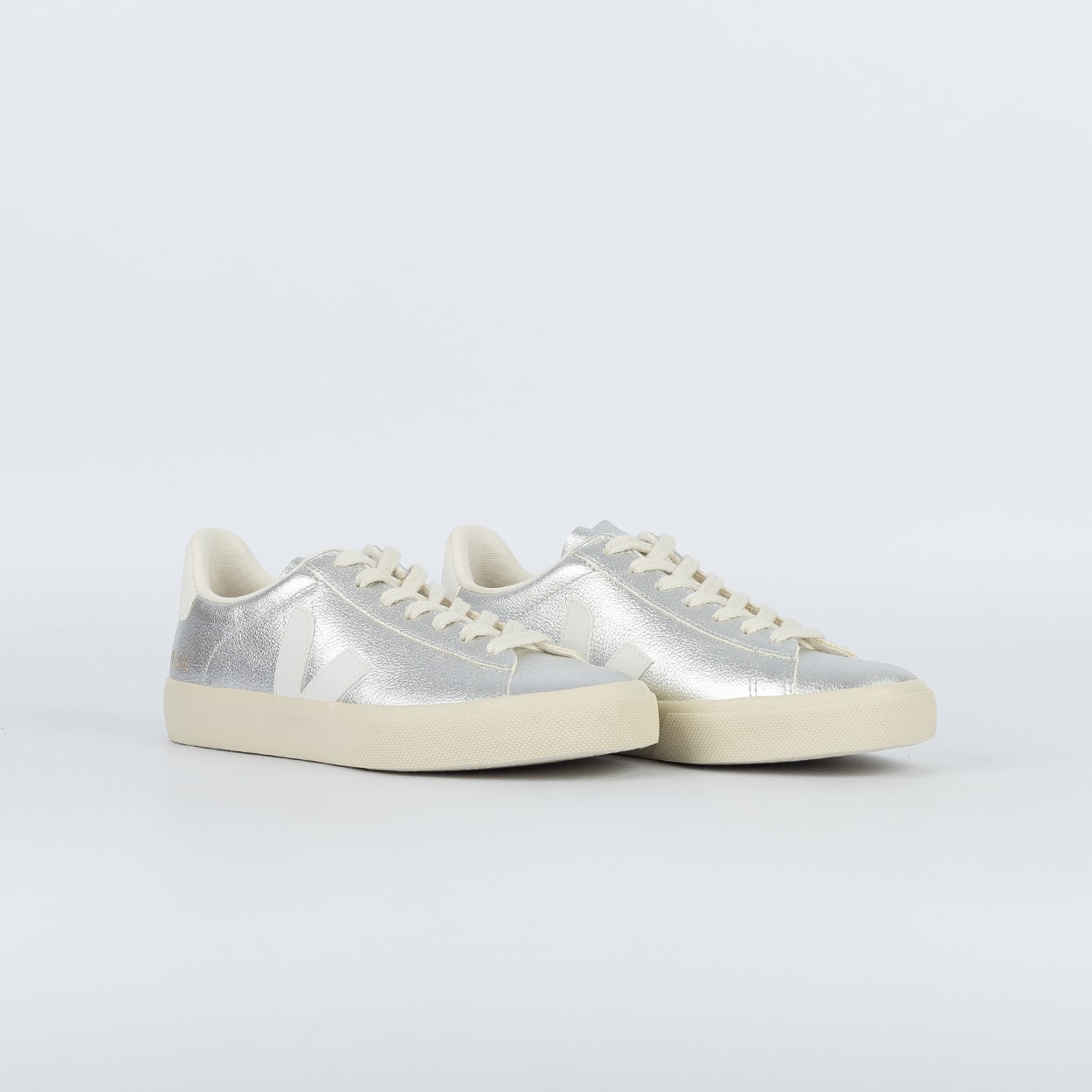 Tênis Veja Campo Leather Silver White CP0502684