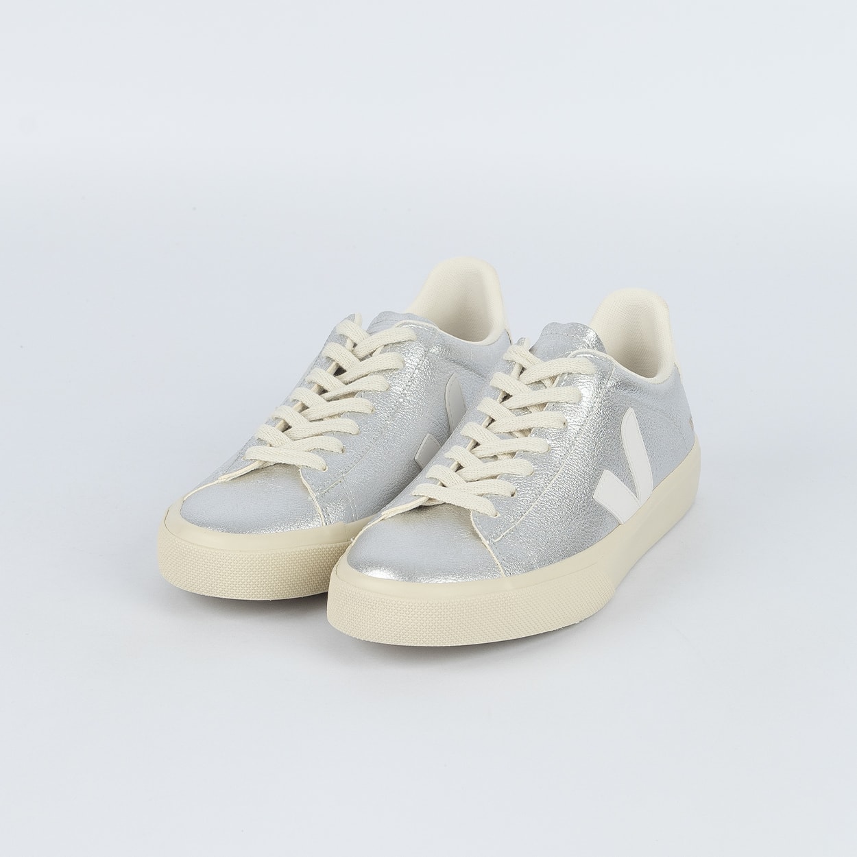 Tênis Veja Campo Leather Silver White CP0502684