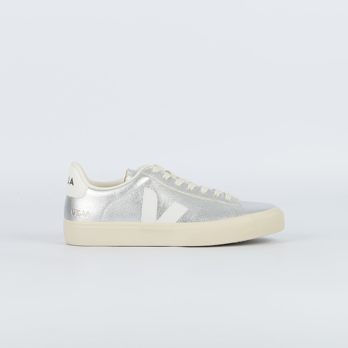 Tênis Veja Campo Leather Silver White CP0502684