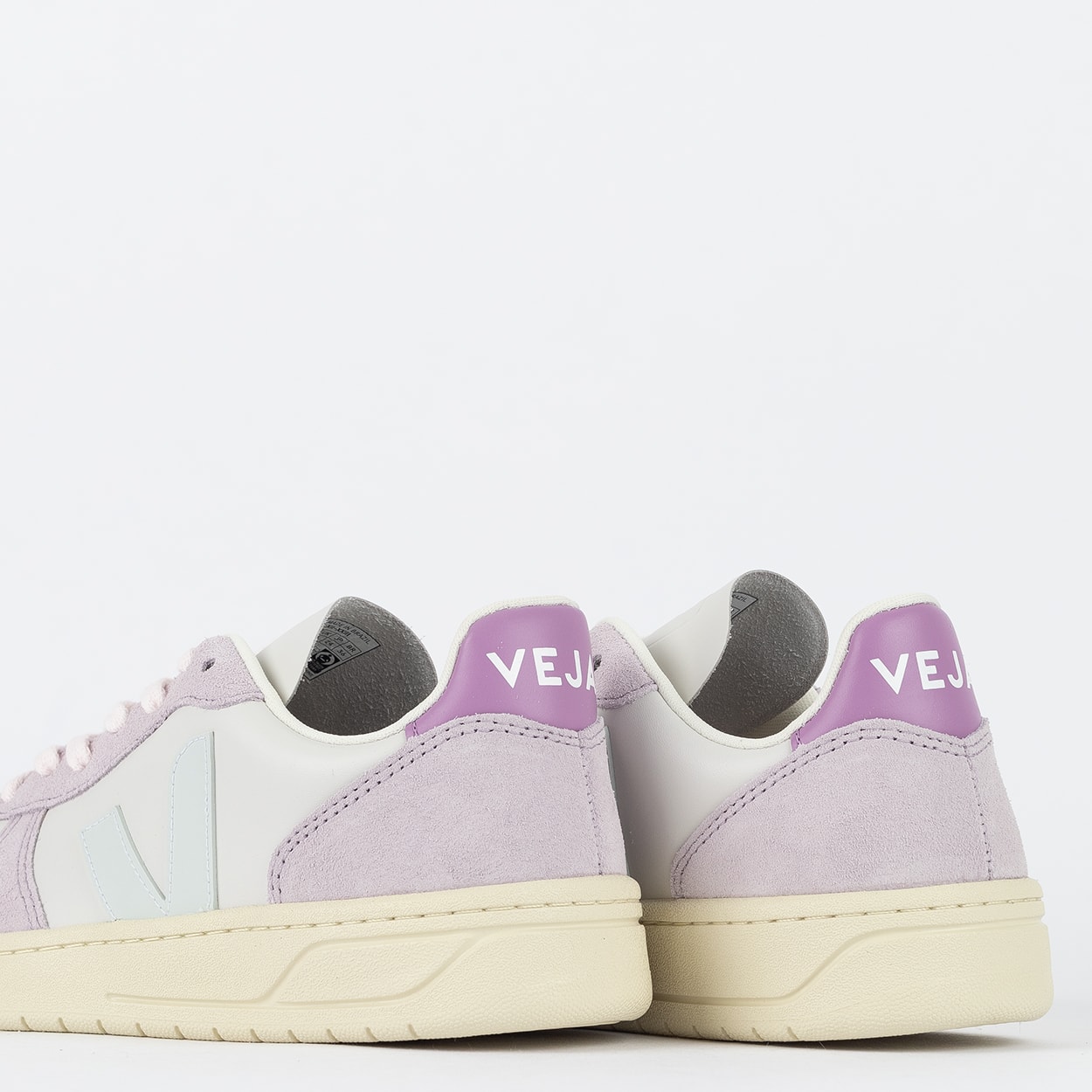 Tênis Veja V-10 Leather Gravel Menthol Parme VX0203476