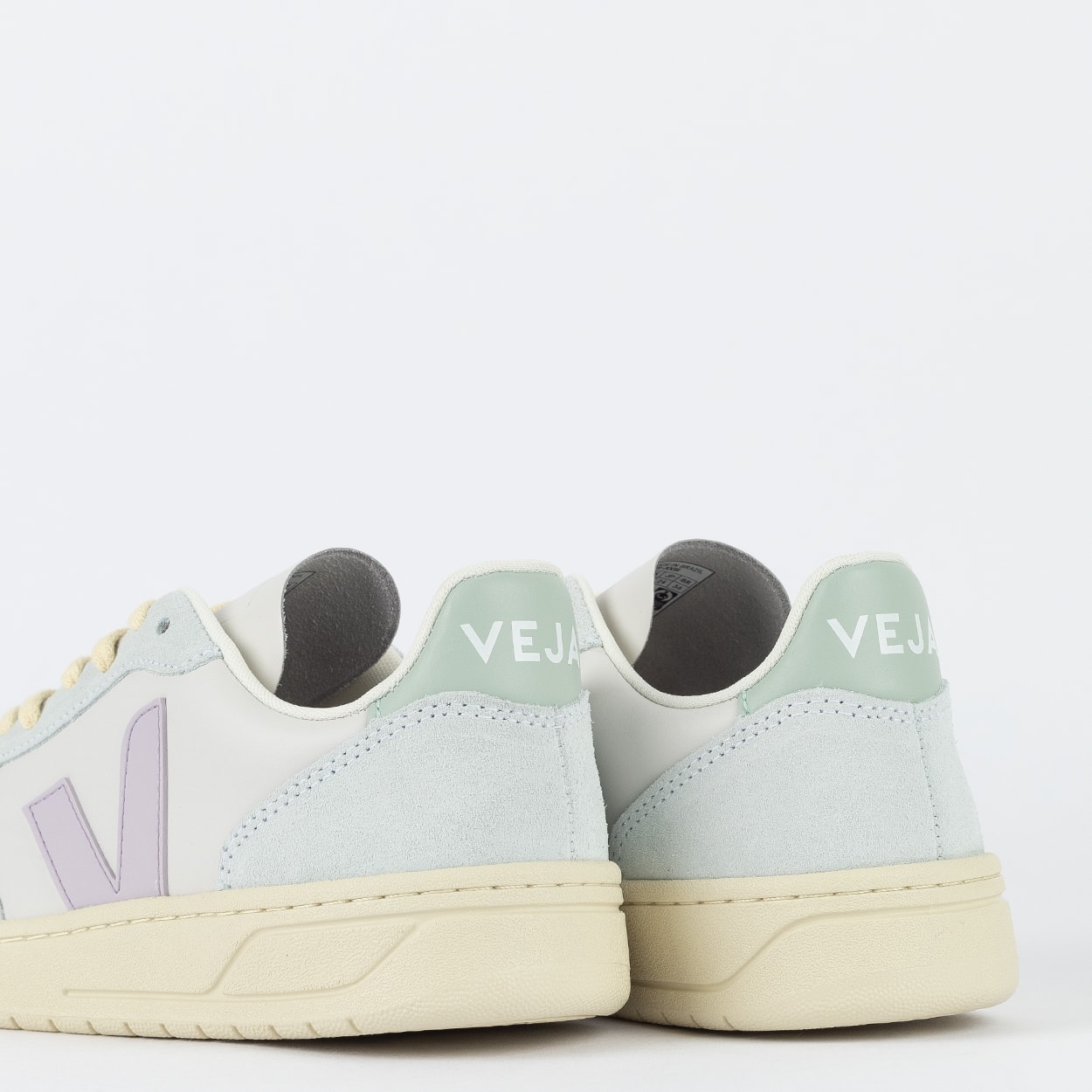 Tênis Veja V-10 Leather Gravel Parme Menthol VX0203475