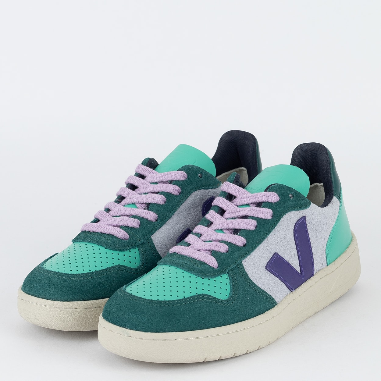 Tênis Veja V-10 Suede Multico Swan Purple Pierre VX0303670