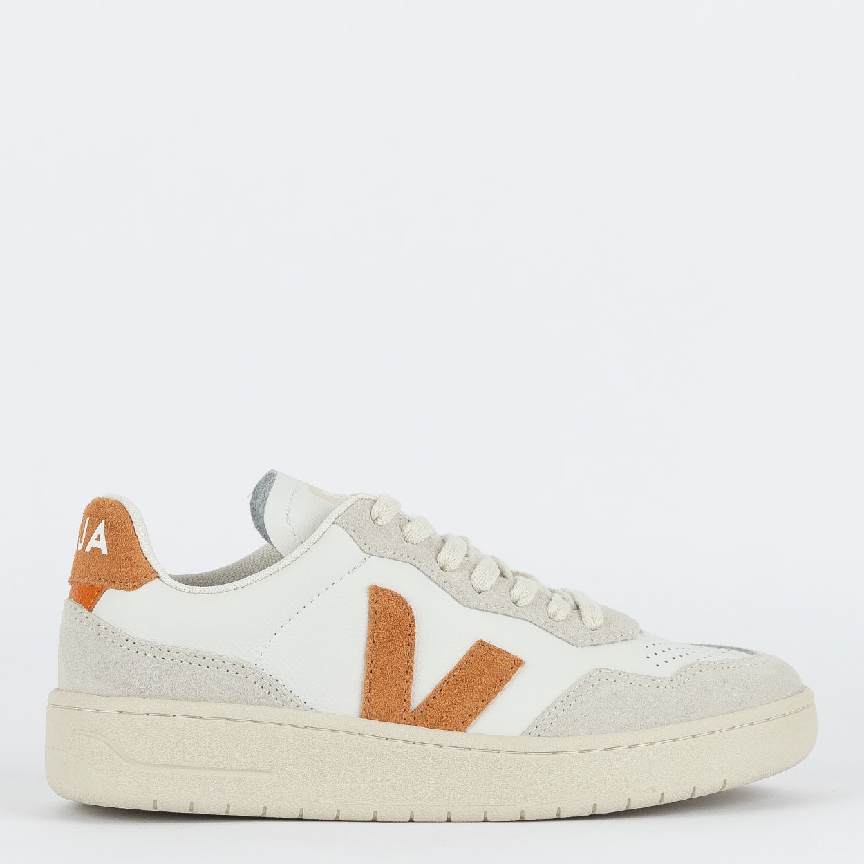 スニーカー VEJA FW24 V-90 (VD2003656 EXTRAWHITENAUTICO) Tênis Veja V-90 O.T Leather Extra White Nautico VD2003656