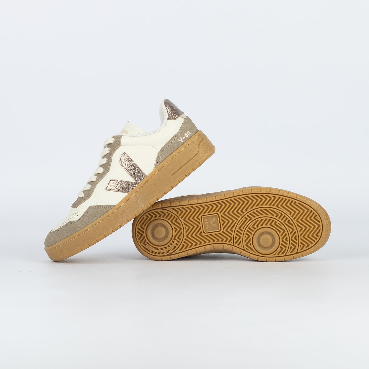 Tênis Veja V-90 O.T. Leather Pure Bronze Natural VD2021724